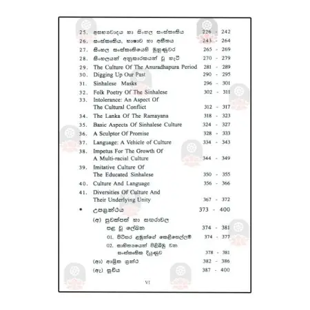 Sinhala Sanskruthiya Ha Sabyathvaya