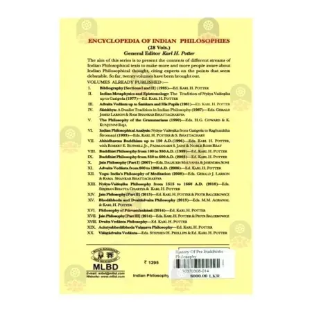 History Of Pre Buddhistic Indian Philosophy