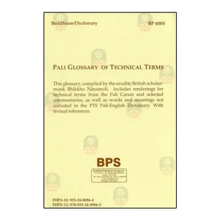 Pali Glossary Of Technical Terms