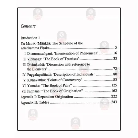 Guide Through The Abhidhamma Pitaka
