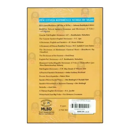 Dictionary Of Pali Proper Names 1-2 Vols