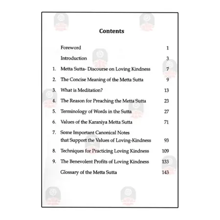Social Values In The Metta Sutta