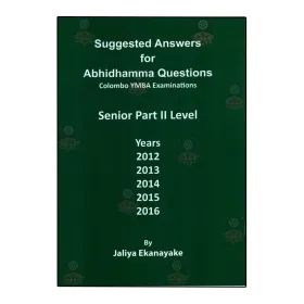 Senior Part 1-Suggested Answers For Abhidhamma Questions | Books | BuddhistCC Online BookShop | Rs 220.00