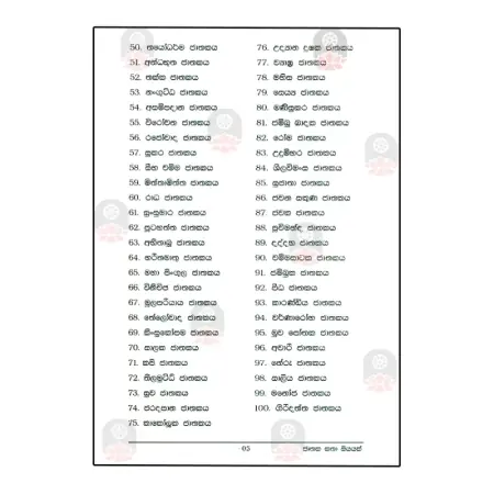 Jathaka Katha - Katha 100